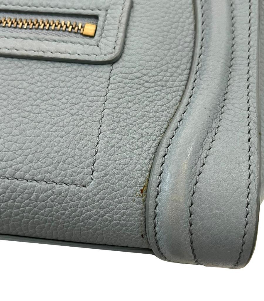 Celine Nano Luggage Leather Bag For Sale 7
