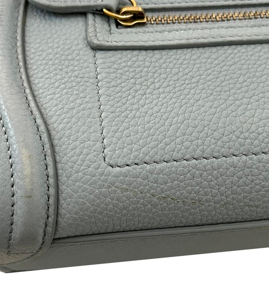 Celine Nano Luggage Leather Bag For Sale 8
