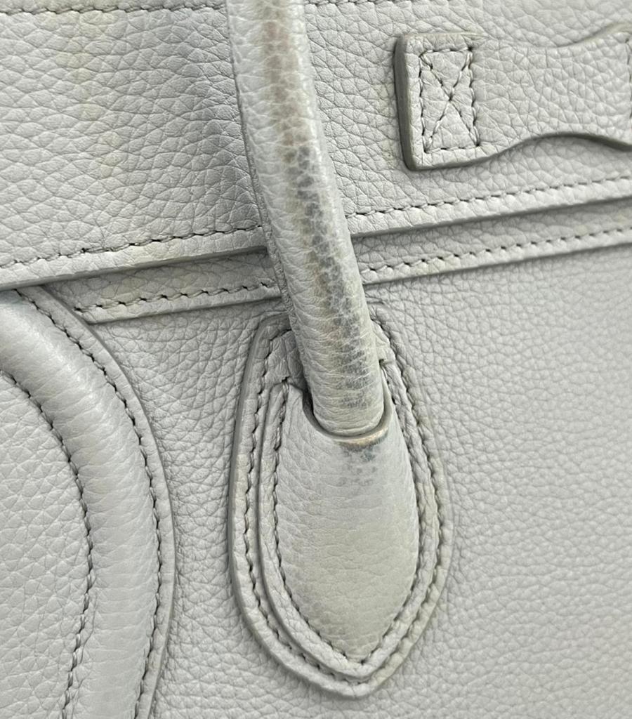 Celine Nano Luggage Leather Bag For Sale 9