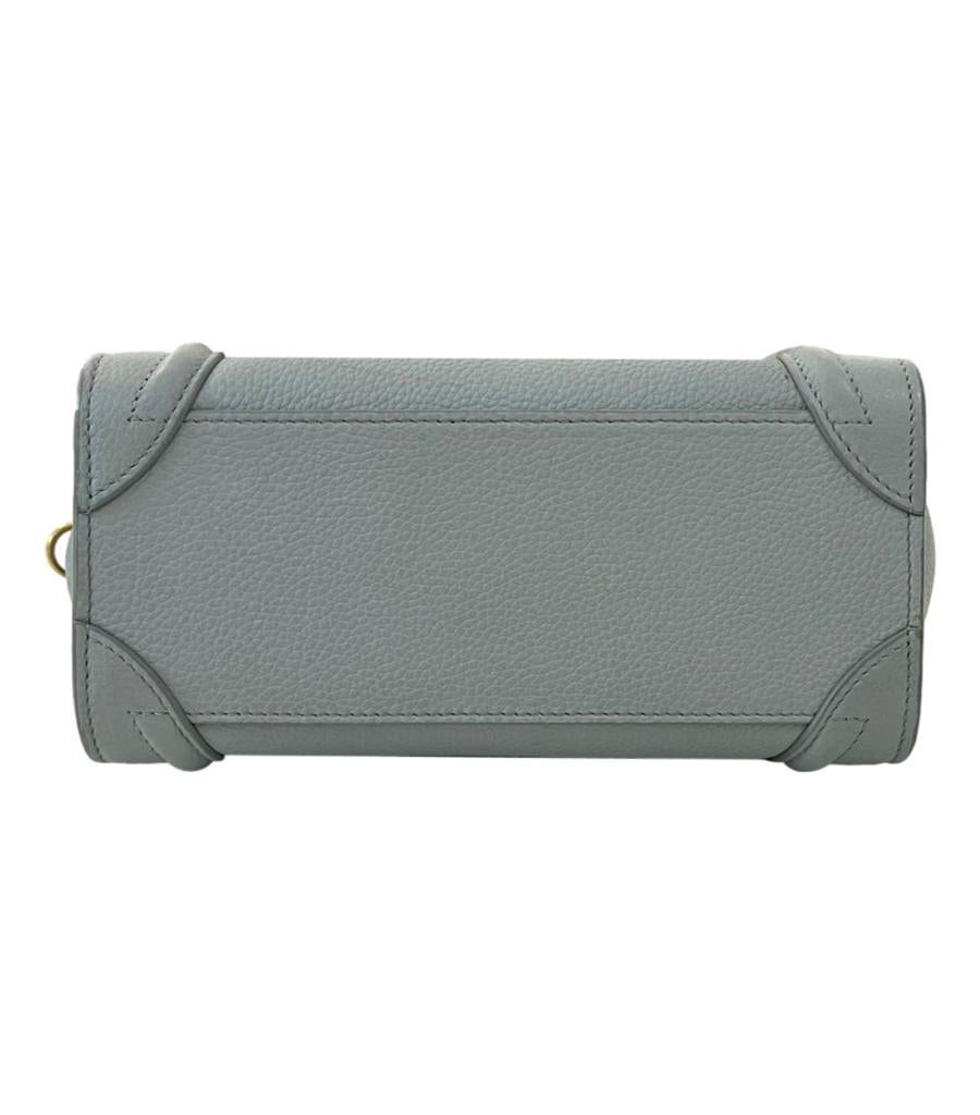 Celine Nano Luggage Leather Bag In Good Condition For Sale In London, GB