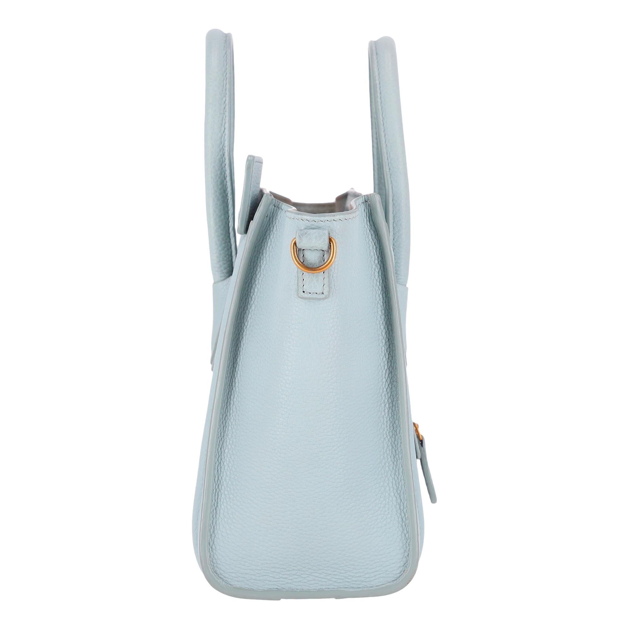 Celine Nano Luggage Leather Bag In Good Condition For Sale In London, GB
