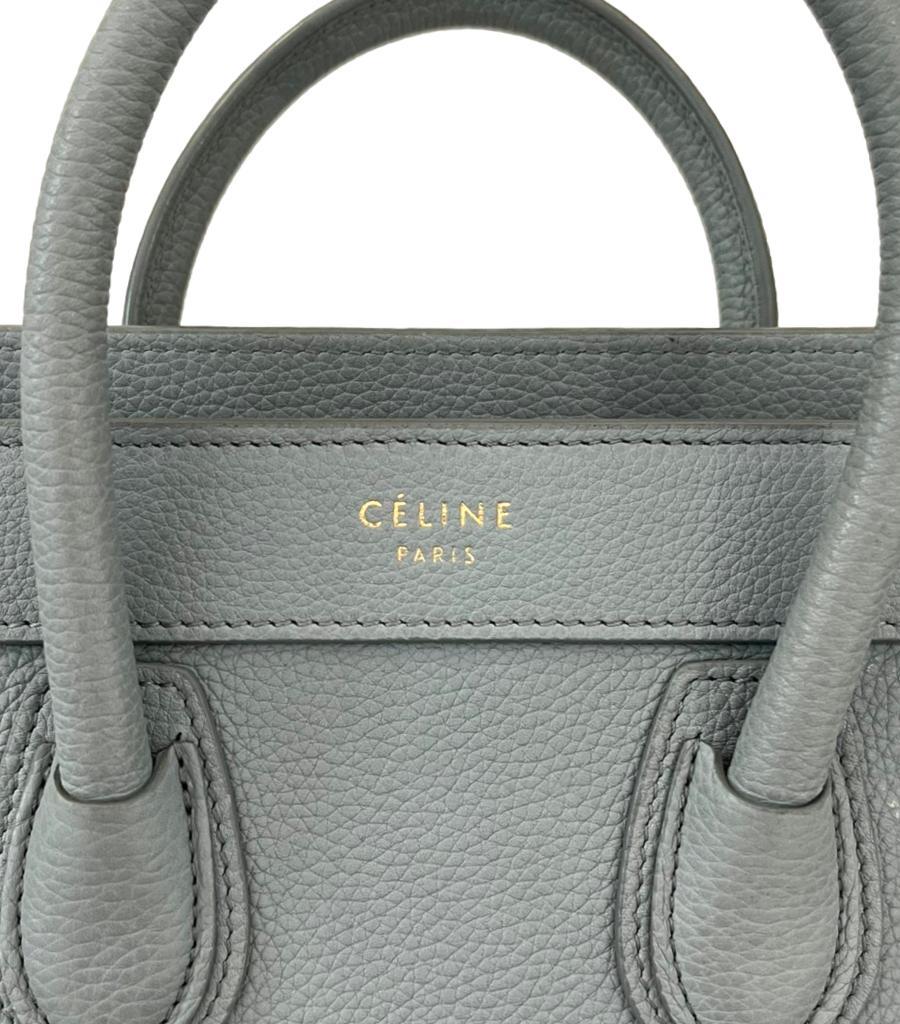 Celine Nano Luggage Leather Bag For Sale 2