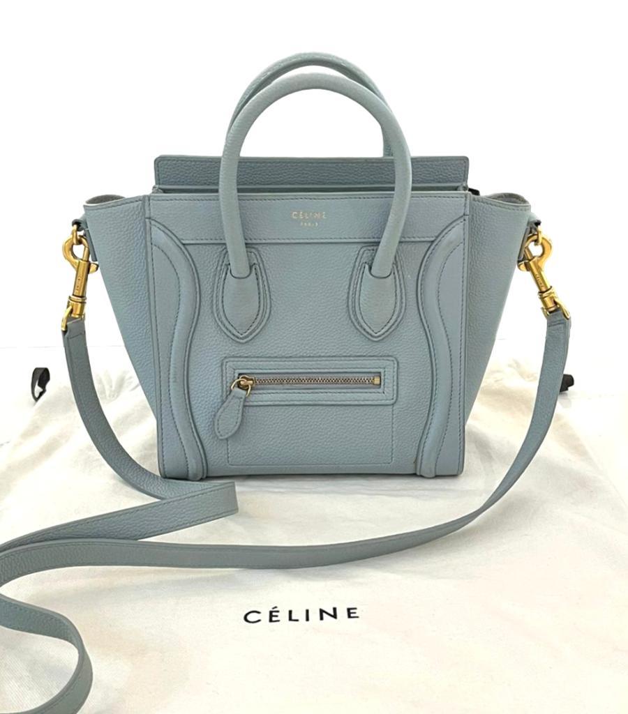 Celine Nano Luggage Leather Bag For Sale 3