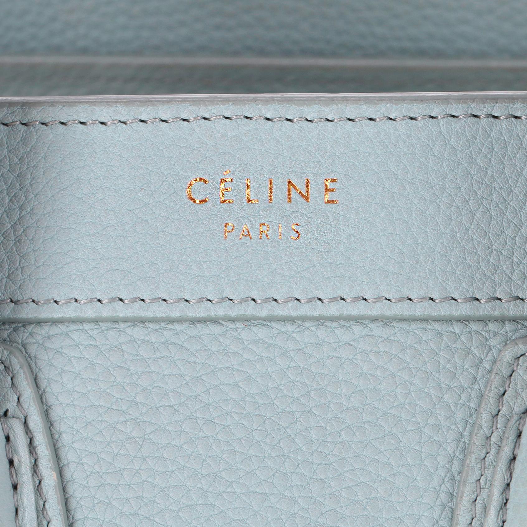 Celine Nano Luggage Leather Bag For Sale 4