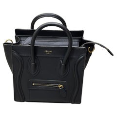 Celine Nano Luggage Leather Bag