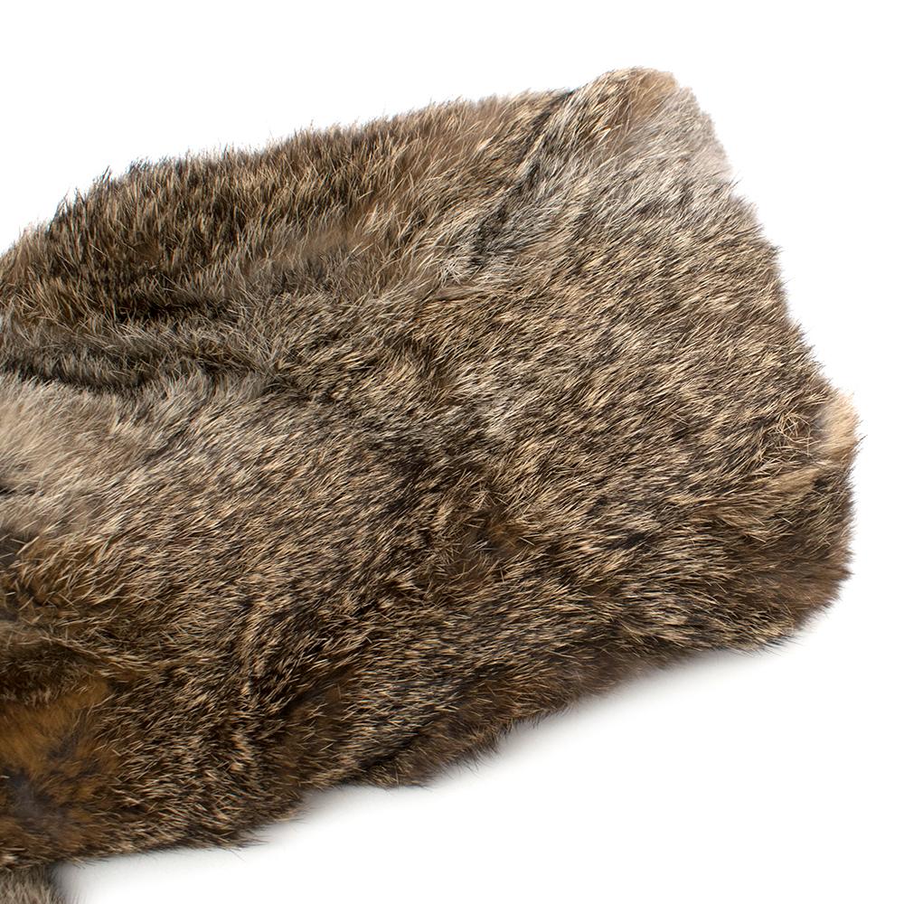 Women's or Men's Celine Natural Rabbit Fur Longline Coat - Size US 10