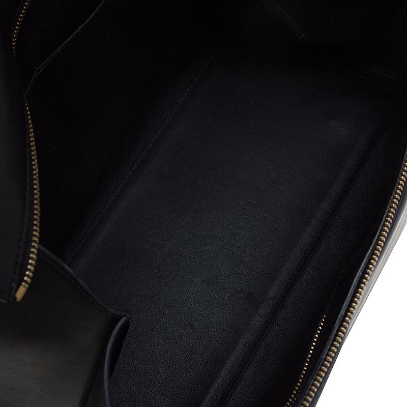 Celine Navy Blue/Black Leather Large Edge Bag 2