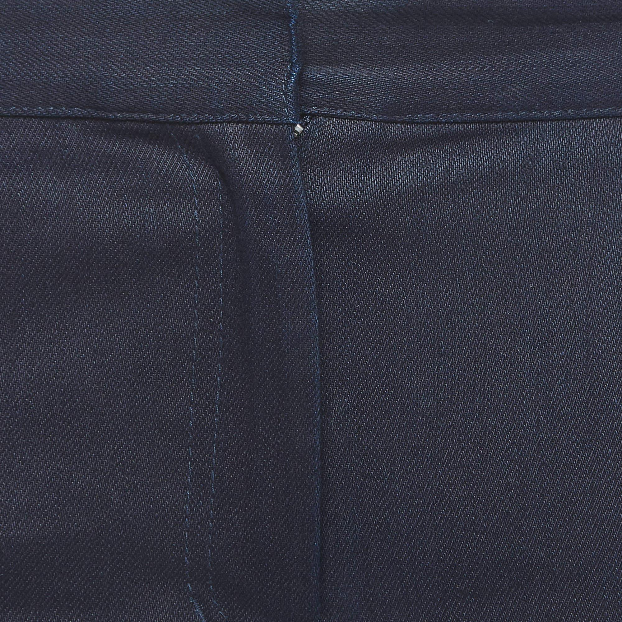 Celine Navy Blue Denim Straight Leg Jeans M Waist 30'' In Good Condition For Sale In Dubai, Al Qouz 2