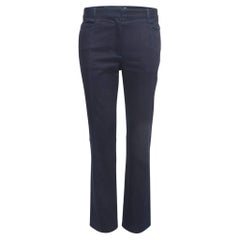 Celine Marineblaue Denim-Jeans mit geradem Bein und geradem Bein, M Taille, 30''