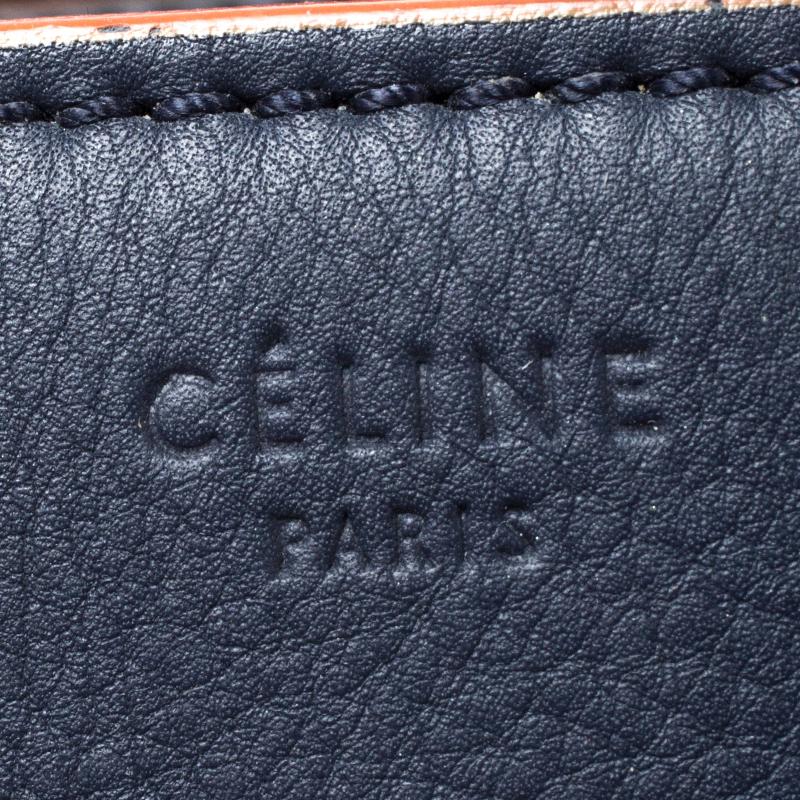 Celine Navy Blue Leather Medium Phantom Luggage Tote 5