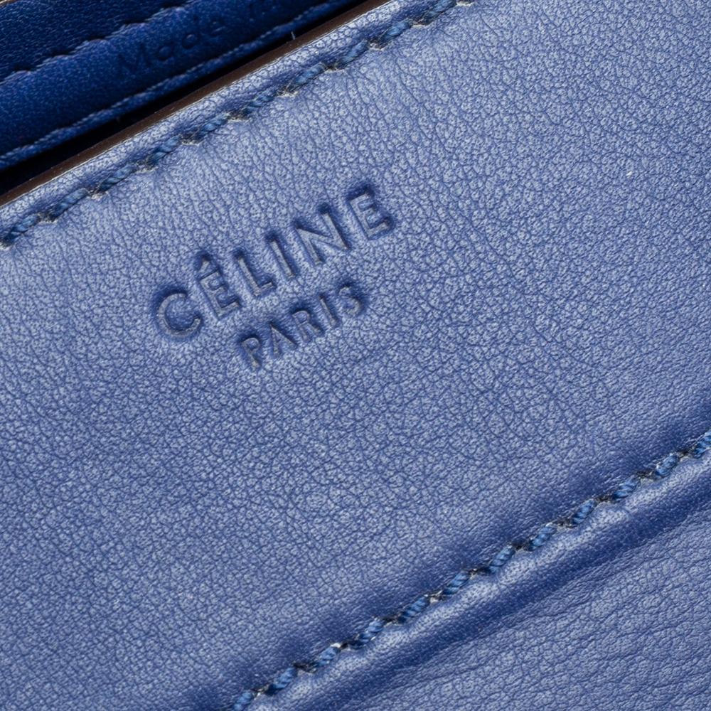 Celine Navy Blue Leather Medium Phantom Luggage Tote 7