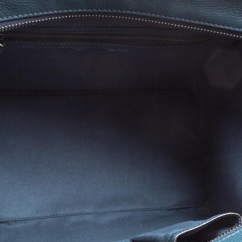 Celine Navy Blue Leather Mini Luggage Tote 2