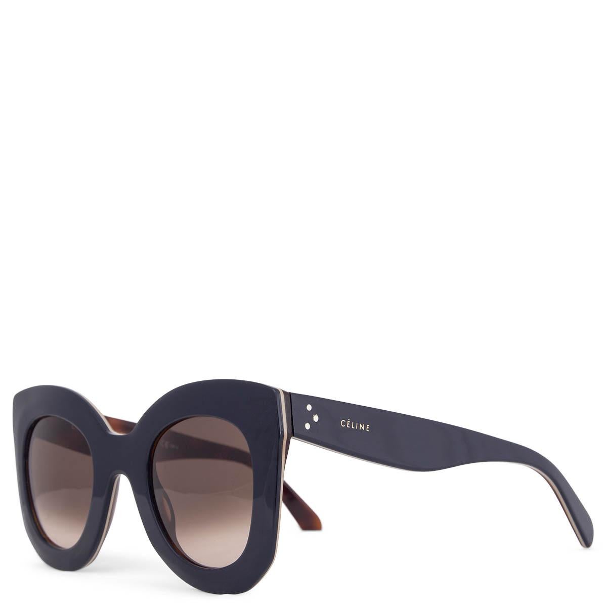 100% authentic Céline Marta sunglasses in navy and brown tortoiseshell acetate with brown gradient lenses. Have been worn and are in excellent condition. Come with soft case. 

Measurements
Model	CL 41093/S
Width	14cm (5.5in)
Height	6cm (2.3in)

All
