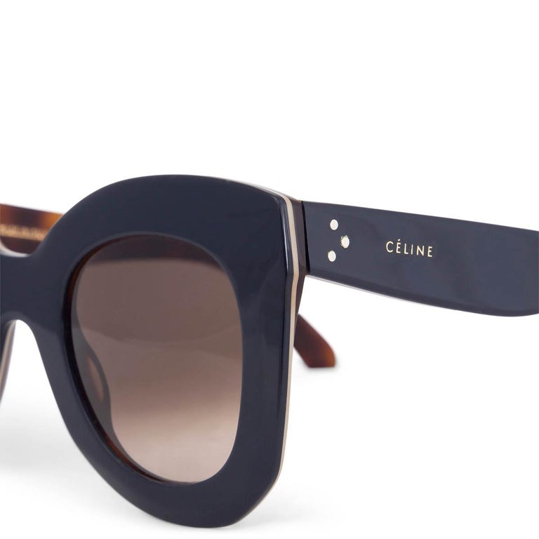CELINE navy blue MARTA Sunglasses CL 41093/S at 1stDibs celine
