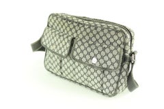 Céline Navy Blue Monogram Macadam Messenger Bag 7cel123