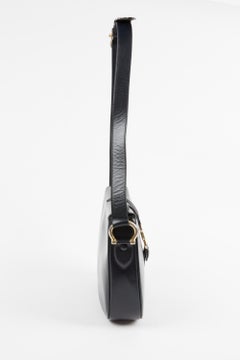 Celine Navy Calf Leather Shoulder Bag