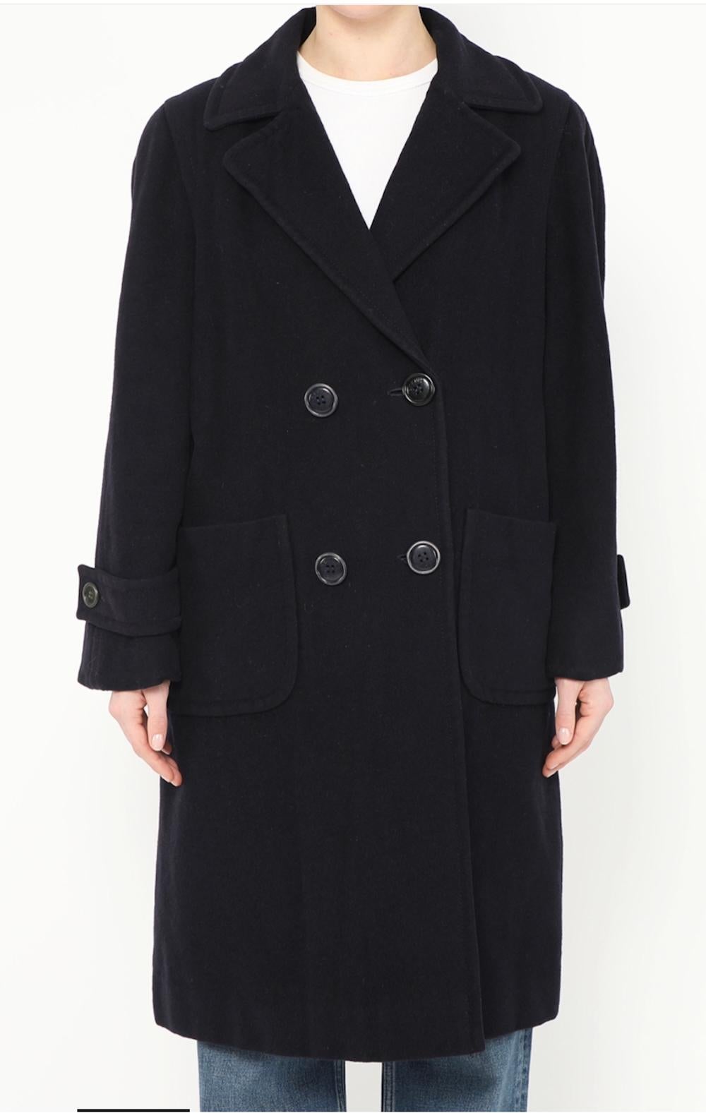 Celine Cappotto in lana doppio petto raro in Celine in vendita 1