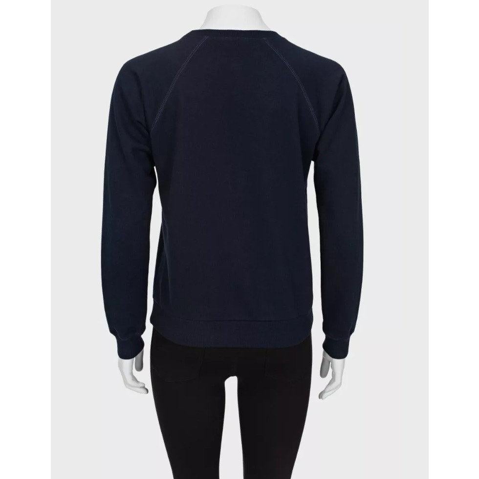 Sudadera Celine Logo Azul Marino Algodón-Cachemira - Talla XS Negro en venta