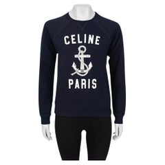 Felpa in cotone-cashmere con logo Celine - Taglia XS