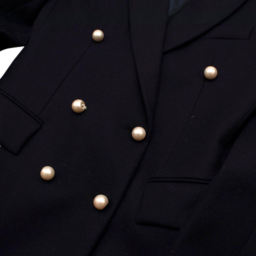 Celine by Phoebe Philo Blazer aus Wolle mit Perlenbesatz im Zustand „Hervorragend“ in London, GB
