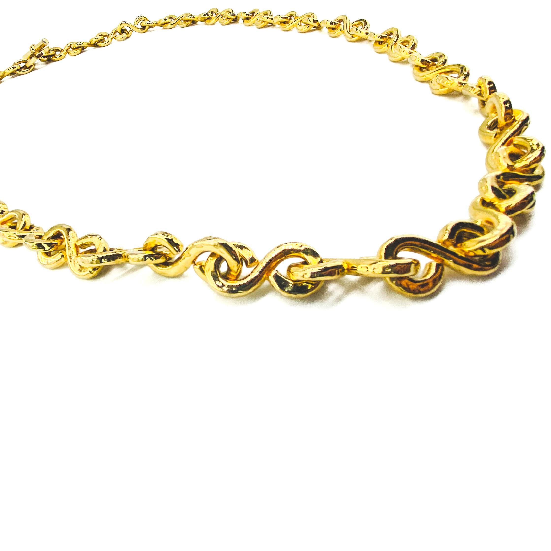 Women's or Men's CELINE Necklace Vintage 1990s Long Chain