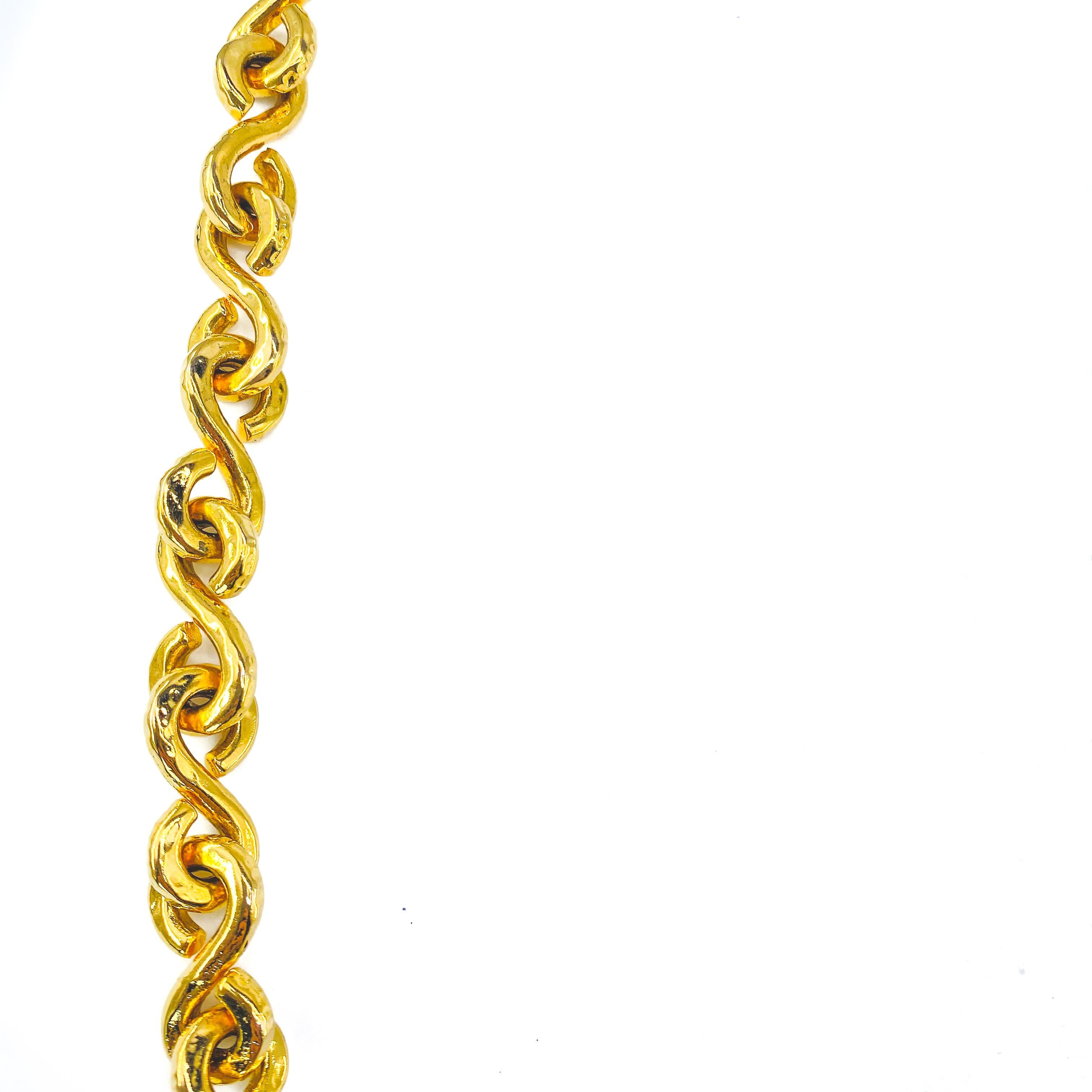 CELINE Necklace Vintage 1990s Long Chain 3
