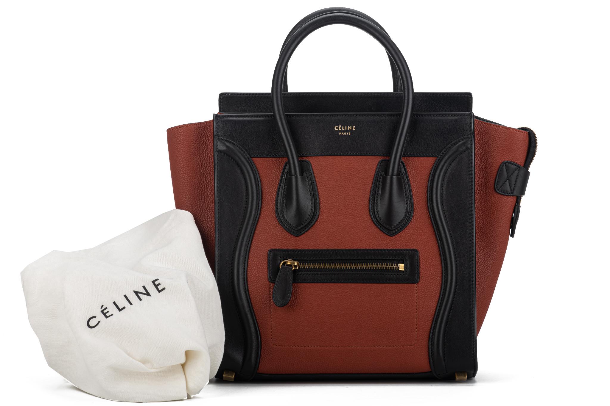 Celine brand new bicolor. micro luggage bag. Comes with original dust cover. Store retail $3150 plus tax.