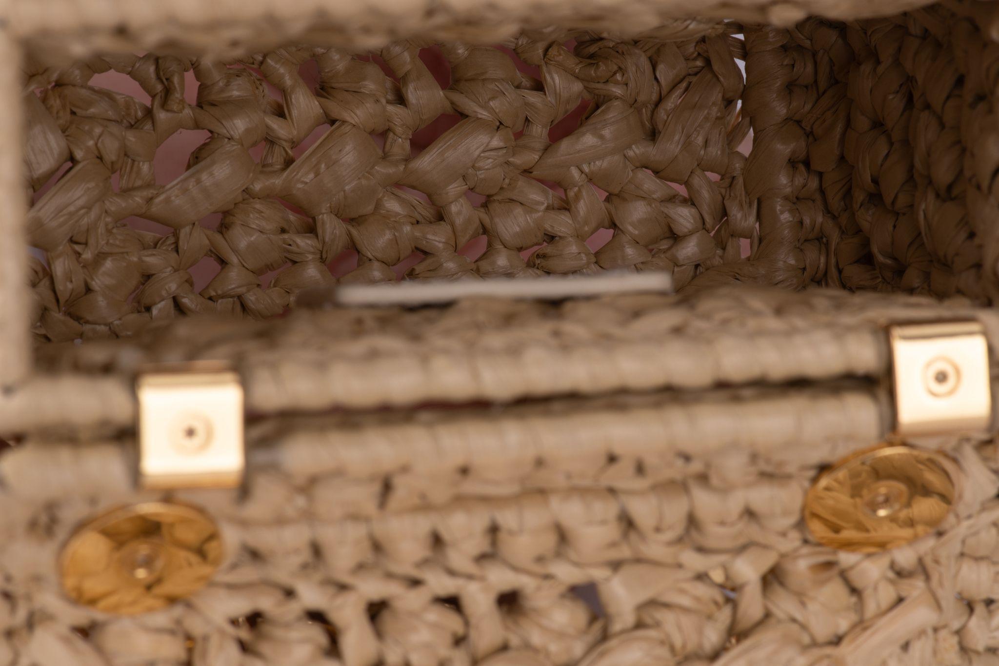 Celine New Claude Shoulder Bag in Raffia 6