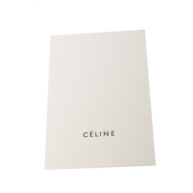 Celine Off White Leather Clasp Flap Shoulder Bag 4