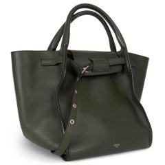 CELINE BIG BAG MEDIUM Tragetasche aus glattem Leder in Olivgrün