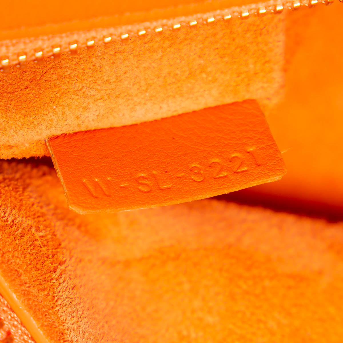 Women's CELINE orange leather ROMY MEDIUM Shoulder Bag