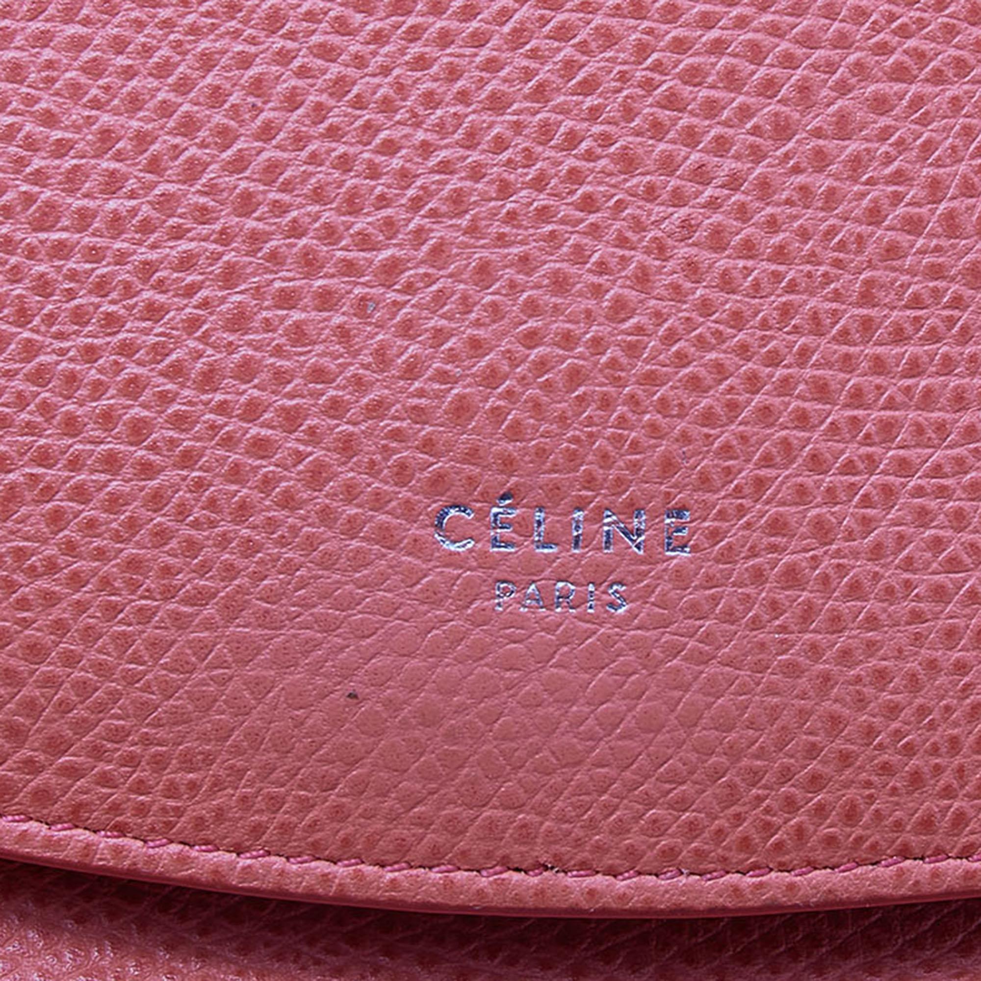 Celine Orange Leather Trotteur Messenger Bag 4