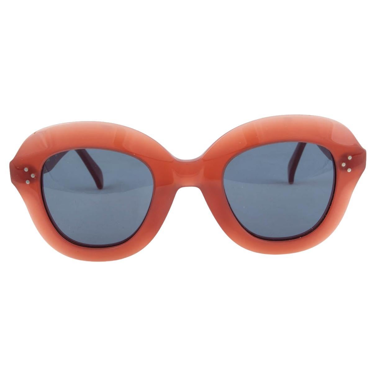 CELINE orange LOLA OVAL Sonnenbrille CL41445S