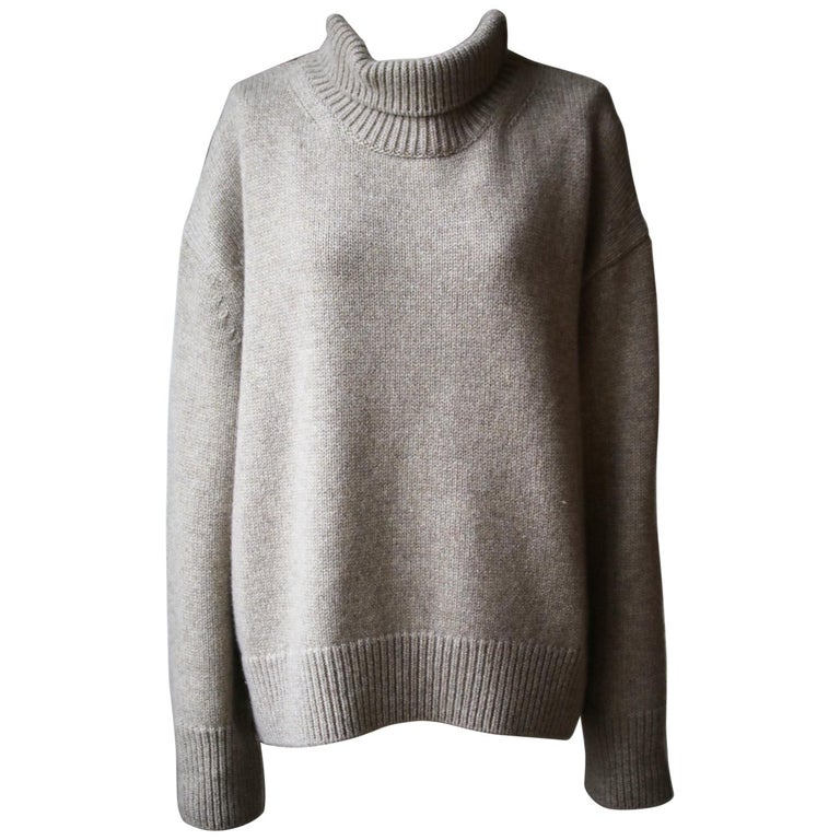 Celine Oversized Cashmere-Knit Turtleneck Sweater at 1stDibs