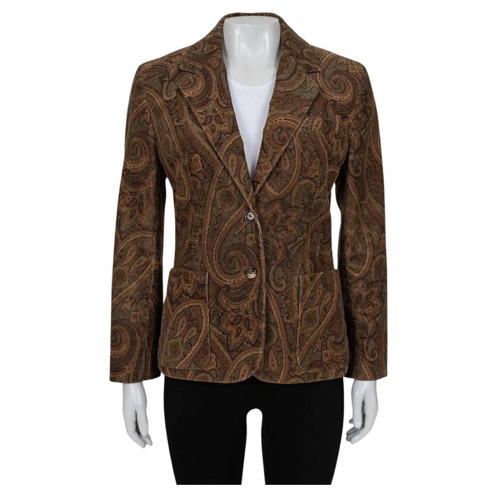 Giacca aderente con stampa Paisley di Celine - Taglia IT40 (S) in vendita