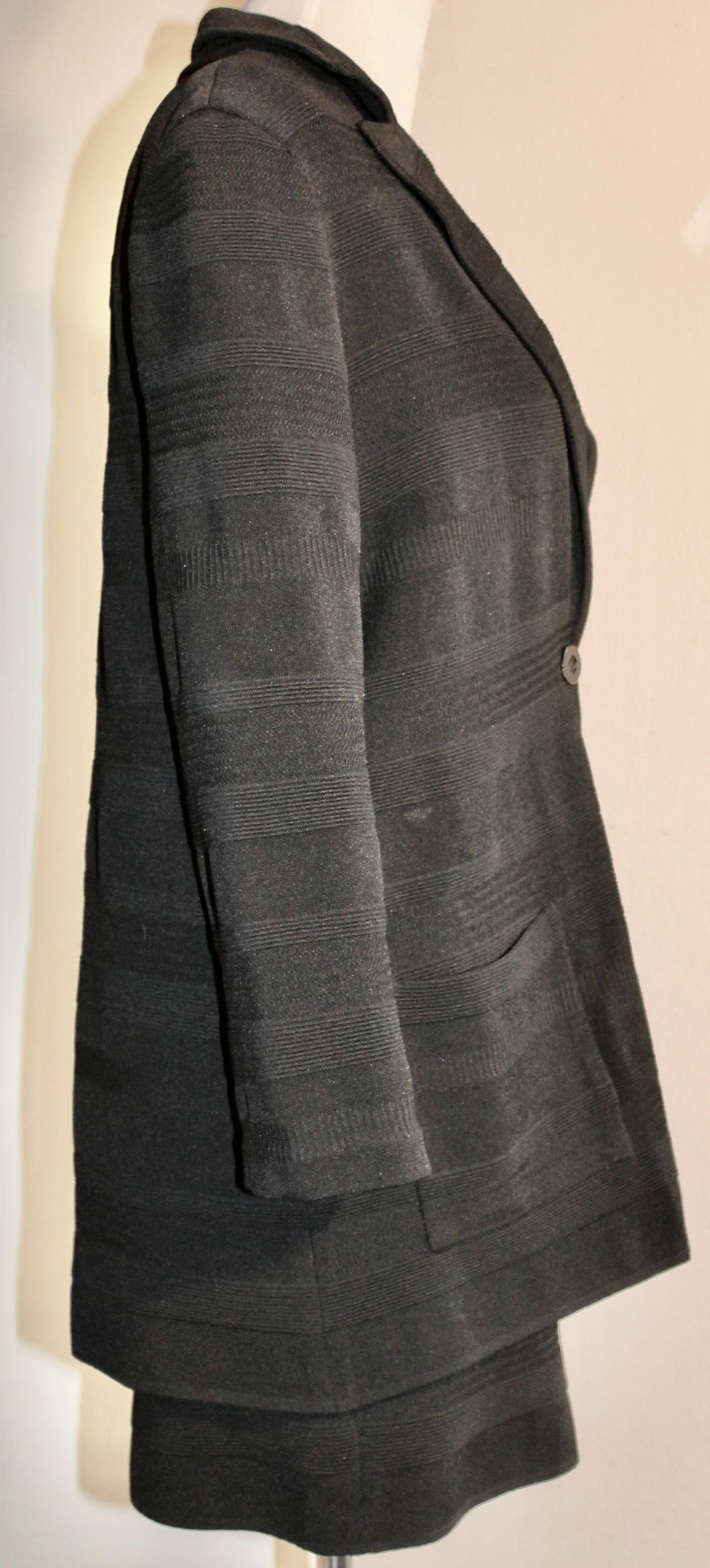 Robe et veste noires de Celine Paris en vente 2