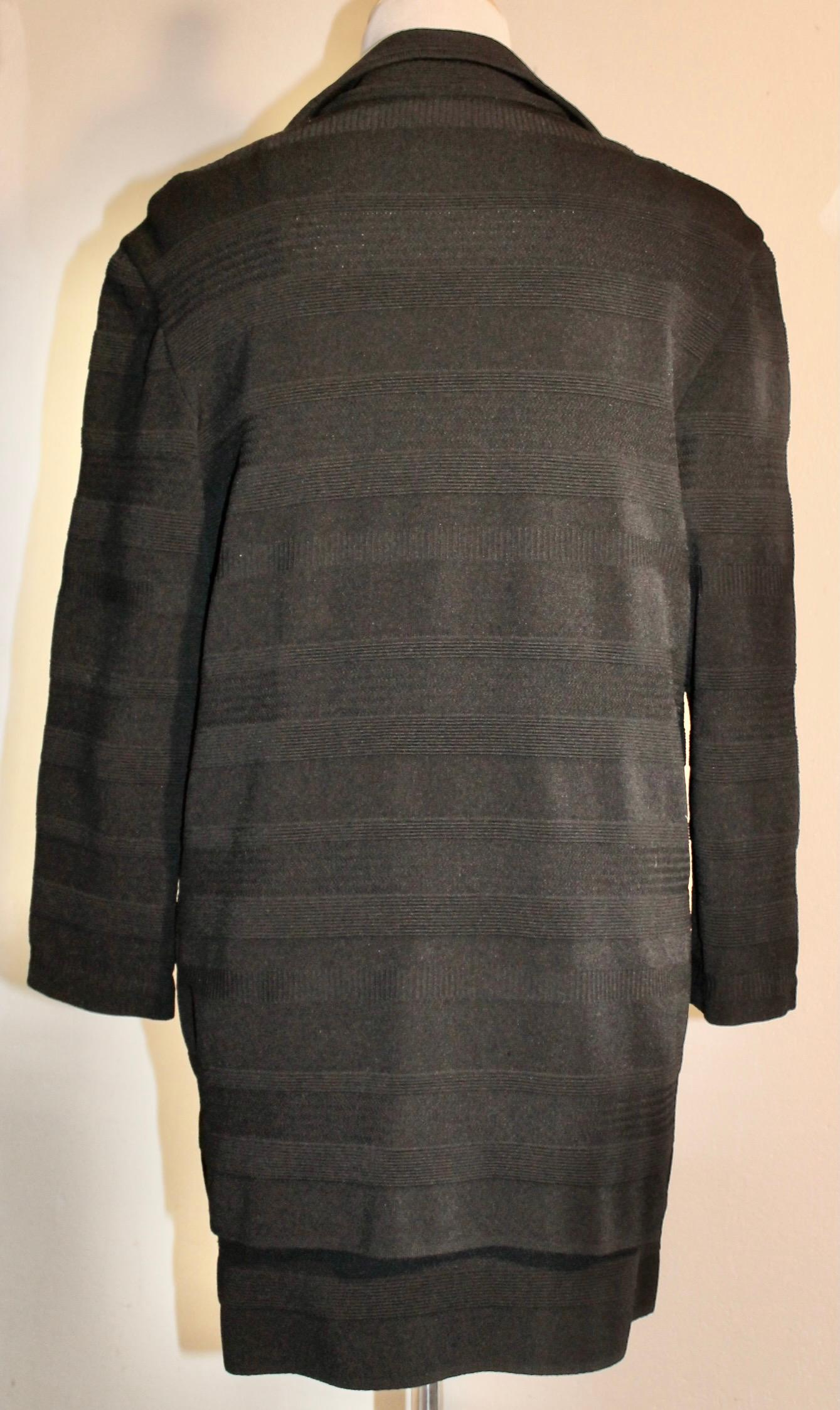 Robe et veste noires de Celine Paris en vente 4