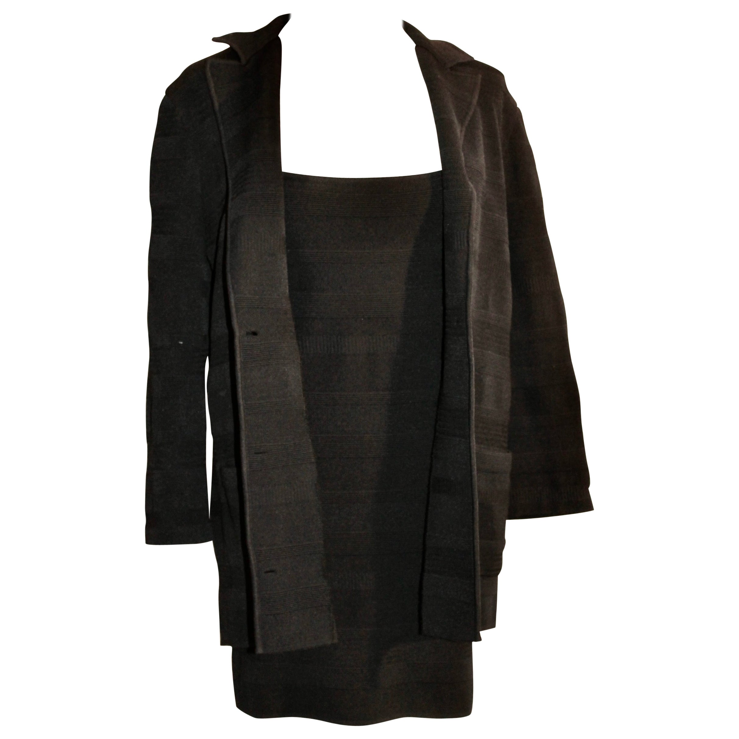 Celine Paris Vestido y Chaqueta Negros en venta
