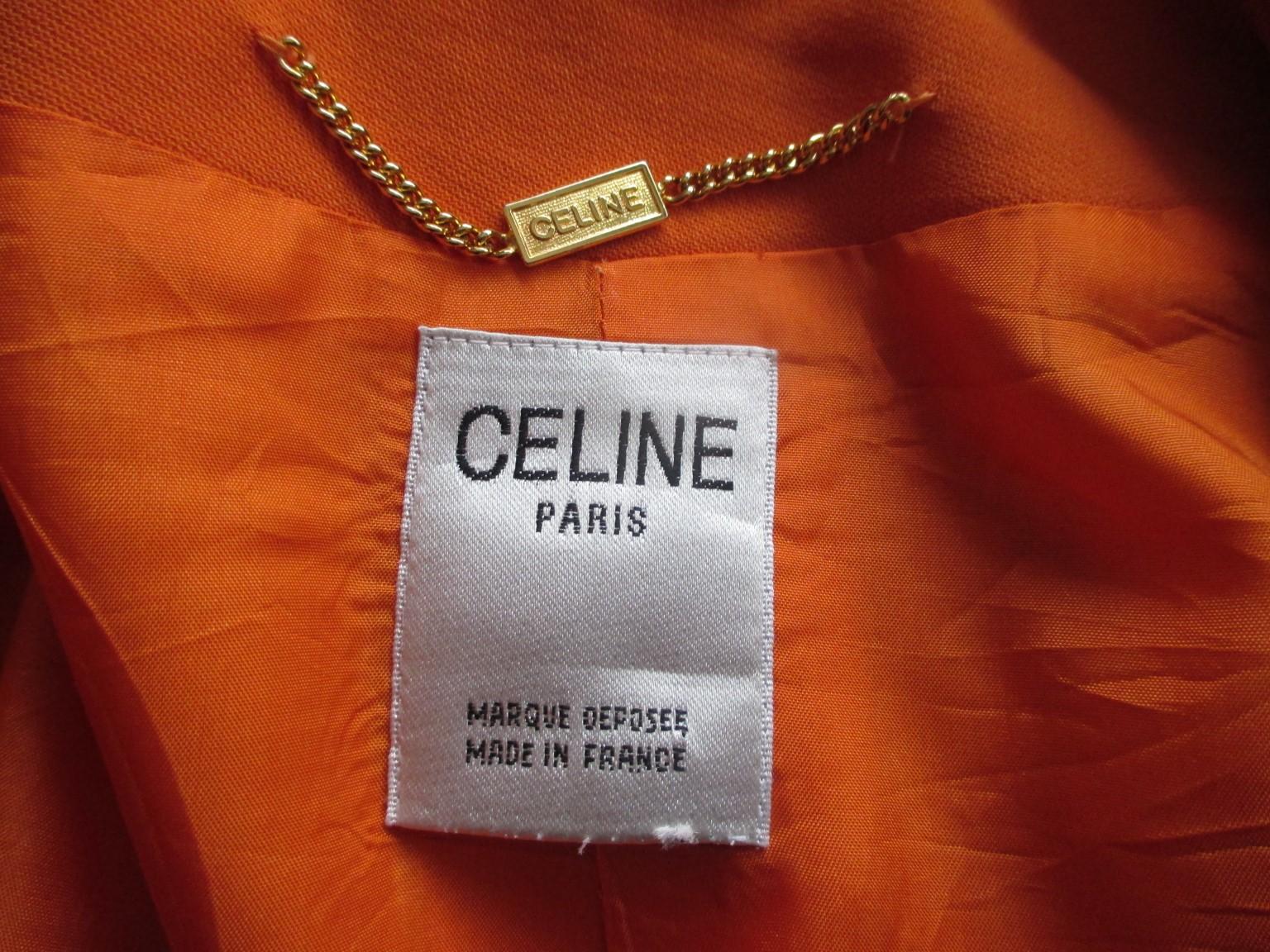 celine orange jacket