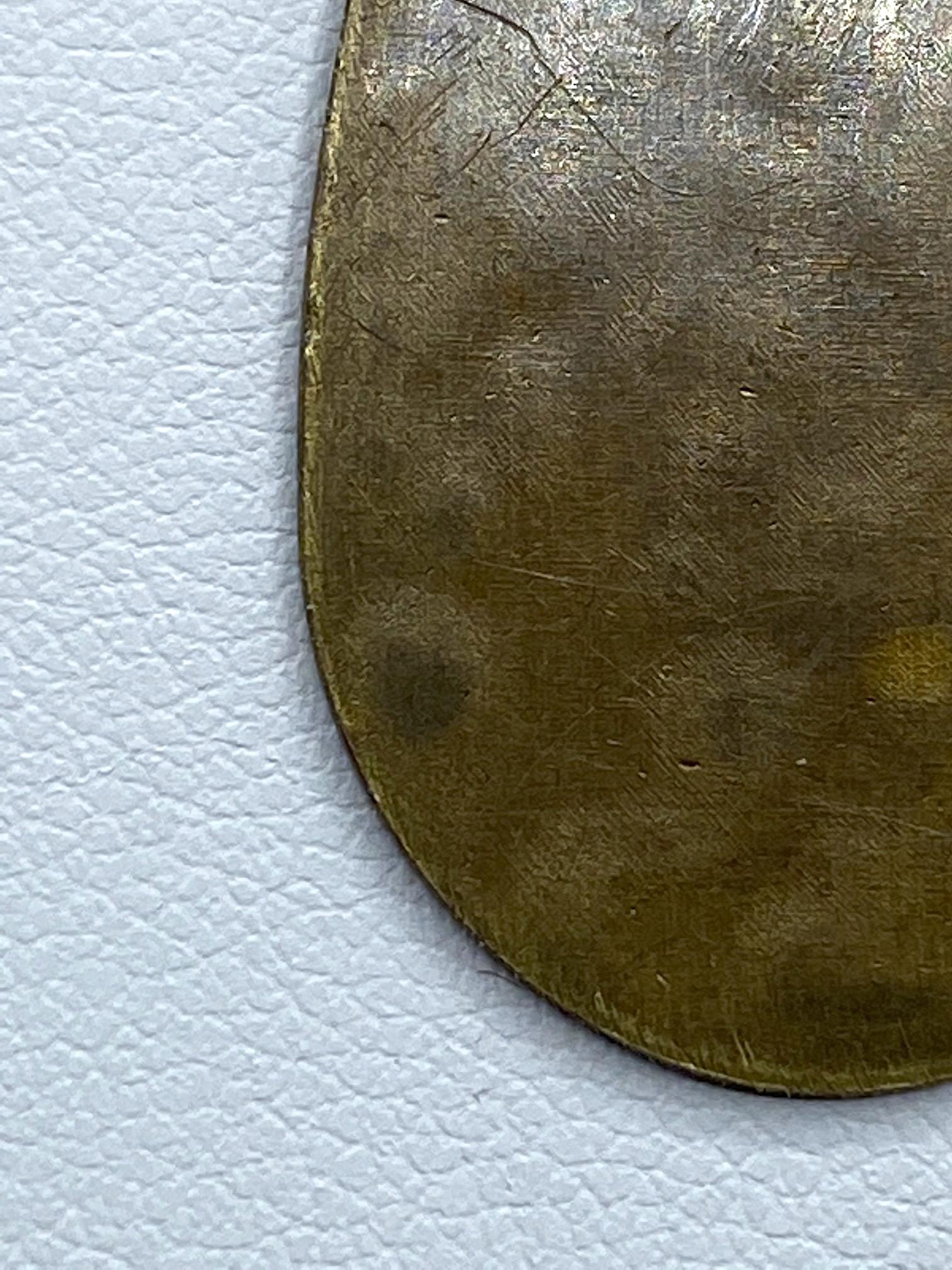 Celine, Paris Patinated Bronze Disk Bib Necklace 12