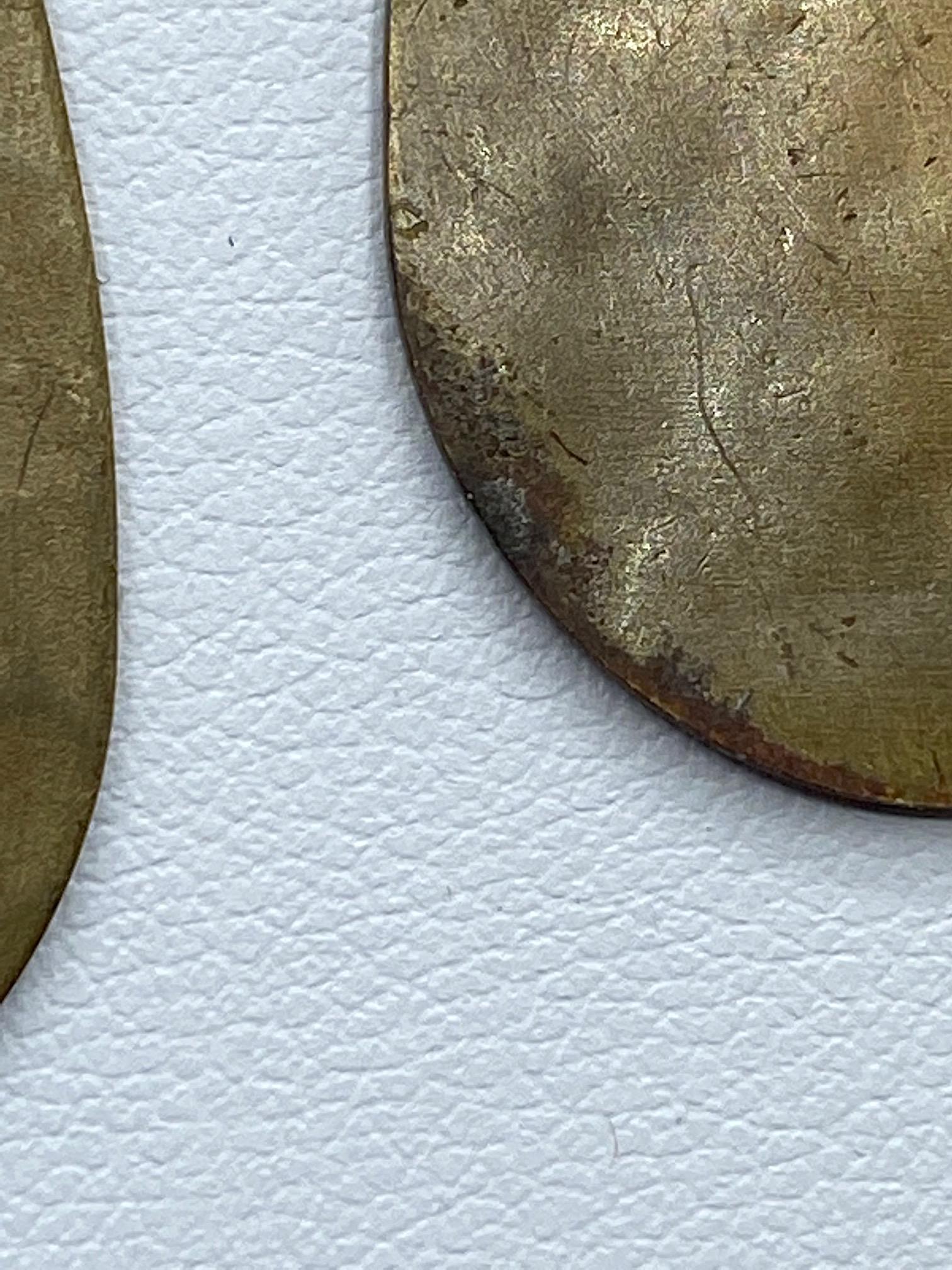 Celine, Paris Patinated Bronze Disk Bib Necklace 14