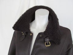 Celine Paris Shearling Leather Coat
