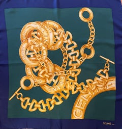 Celine Paris Silk Scarf "Bijoux"