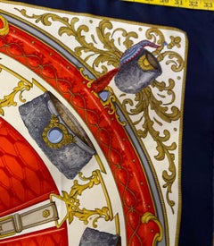 Céline Paris Silk Scarf "Wheels of Hat"