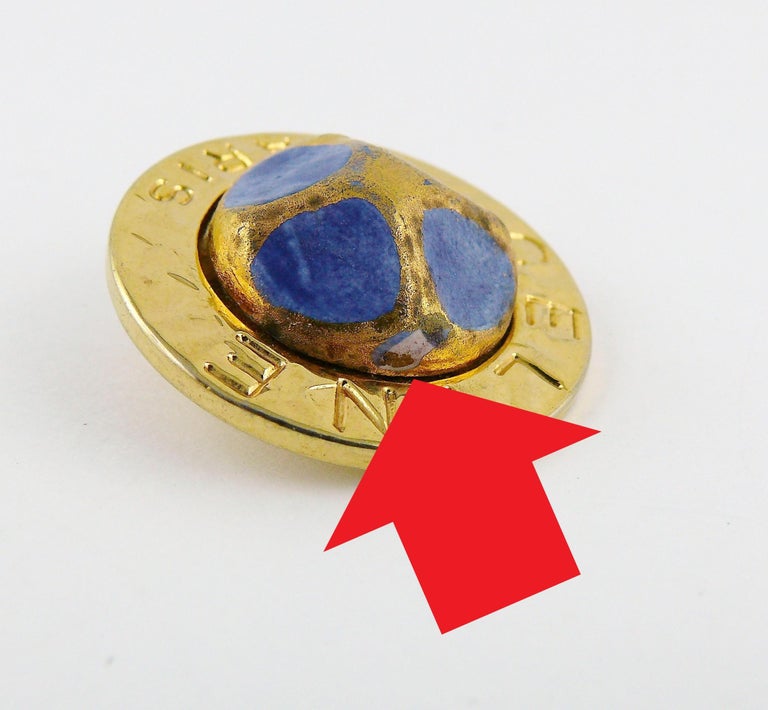 Celine Paris Vintage 1989 ClipOn Earrings at 1stDibs