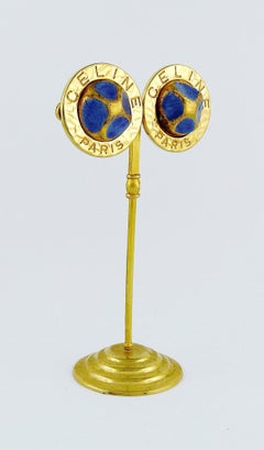 Celine Paris Vintage 1989 Clip-On Earrings