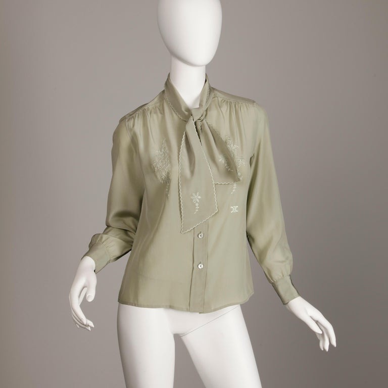 celine folk blouse