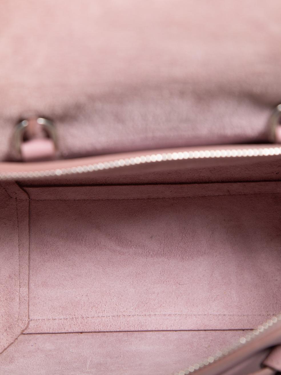 Céline Pastel Pink Grained Calfskin Nano Belt Bag 1