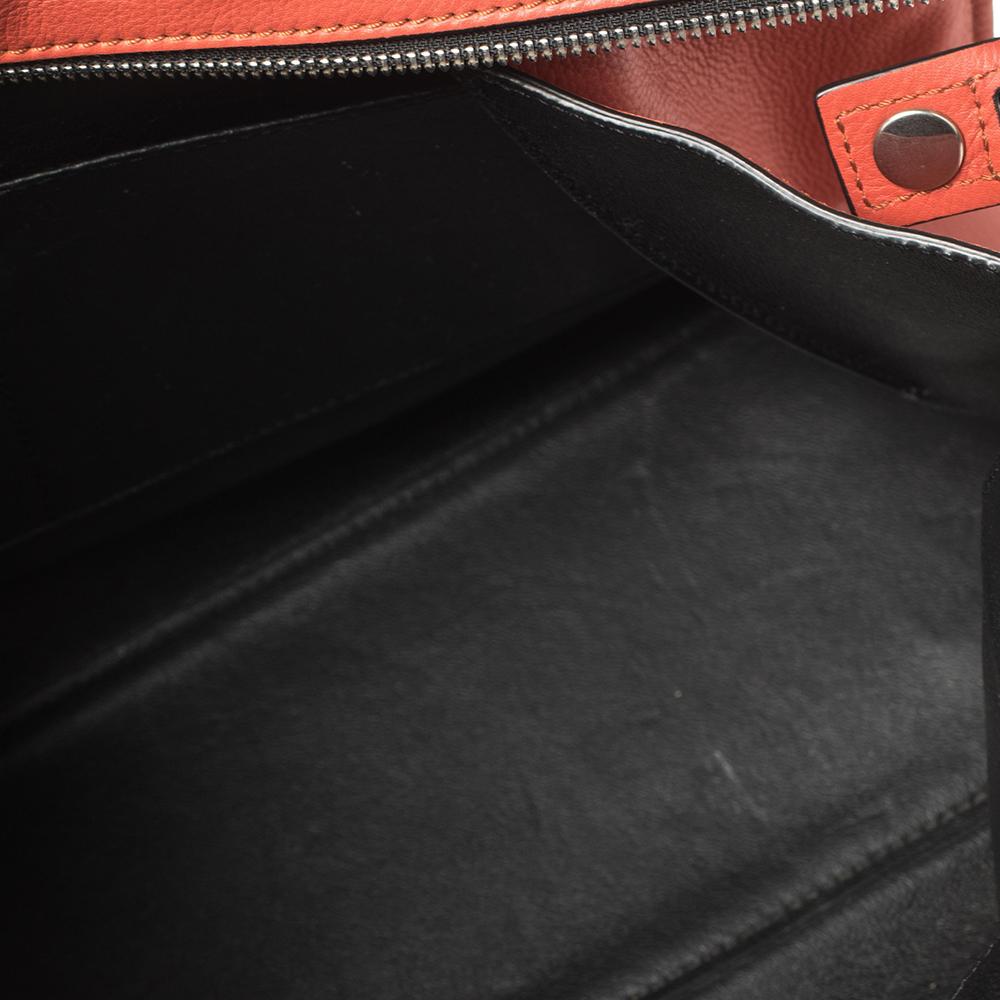 Celine Pastel Red Leather Medium Edge Top Handle Bag 4