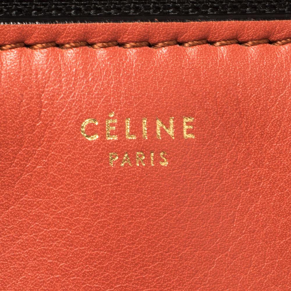 Celine Pastel Red Leather Medium Edge Top Handle Bag 5